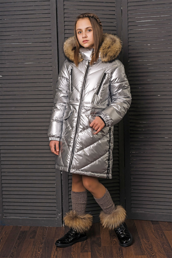 Пальто для девочки GnK ЗС-827 фото